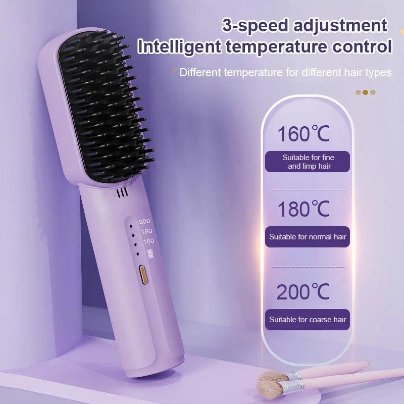 🔥Hot Sale💇♀Portable Hair Straightener Styling Comb