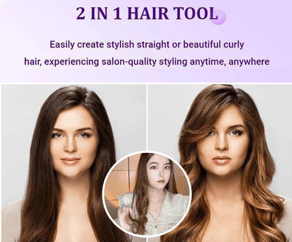 2-in-1 Mini Curling Wand & Flat Iron Hair Straightener🔥49% OFF🔥