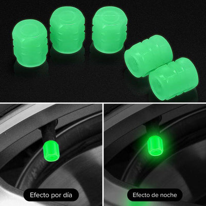 Automotive Accessory: Luminous Tire Valve Plugs - Excellent Gift