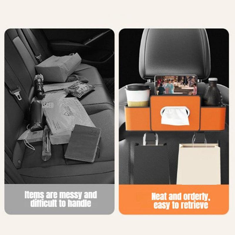 🚗💦Car Multifunctional Seat Back Waterproof Storage Bag🎒 Travel Organizer Extraordinaire Keep Your Car Tidy