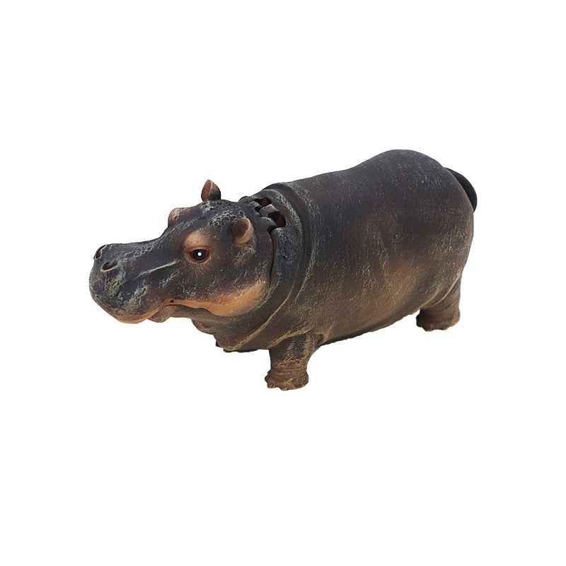 🦛🌿Fish Tank Hippo Bubble Decoration💦
