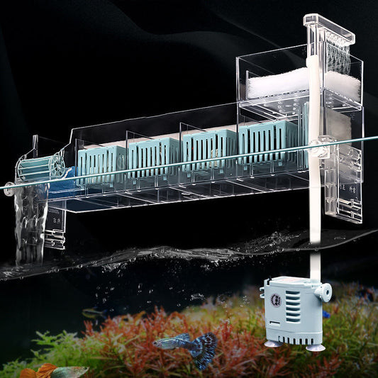 Fish Tank Circulating Filter Box with Water Pump