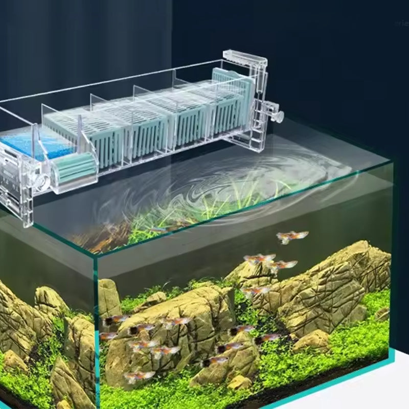 Fish Tank Circulating Filter Box with Water Pump