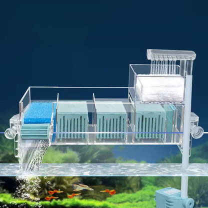 Fish Tank Circulating Filter Box with Water Pump
